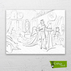 heykeltıraş-atölyesi-cizilmis-tuval