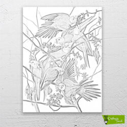 muhabbet-kuşları-cizilmis-tuval