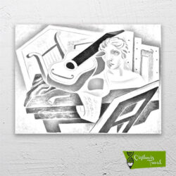 müzisyen-masası-cizilmis-tuval