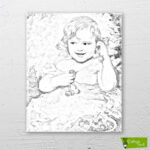 kiraz-küpeli-kız-cizilmis-tuval