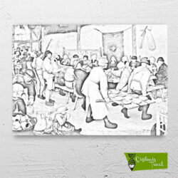 köy-düğünü-peasant-wedding-cizilmis-tuval