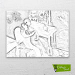 marc-chagall-sevgili-(amoureux)-cizilmis-tuval