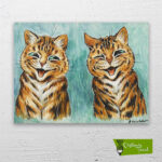 iki-neşeli-kedi-louis-wain-cizilmis-tuval-1