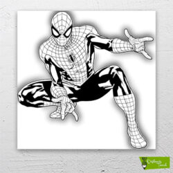 spiderman-super-kahraman-cizilmis-tuval