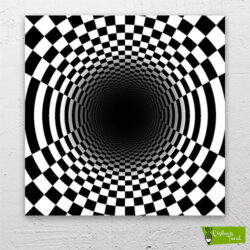 dama-desenli-tünel-cizilmis-tuval-1