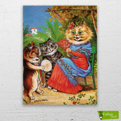 sweet-cats-louis-wain-cizilmis-tuval-1