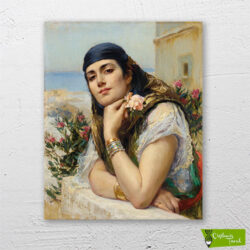 cezayirli-kadın-woman_of_algiers-cizilmis-tuval-1