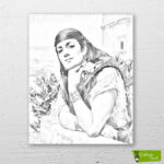 cezayirli-kadın-woman_of_algiers-cizilmis-tuval