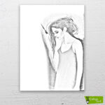 donne-figüratif-cizilmis-tuval