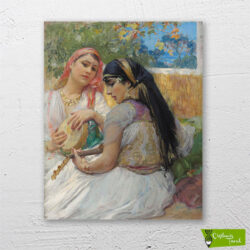 iki-cezayirli-kadın-two_young_algerians-cizilmis-tuval-1